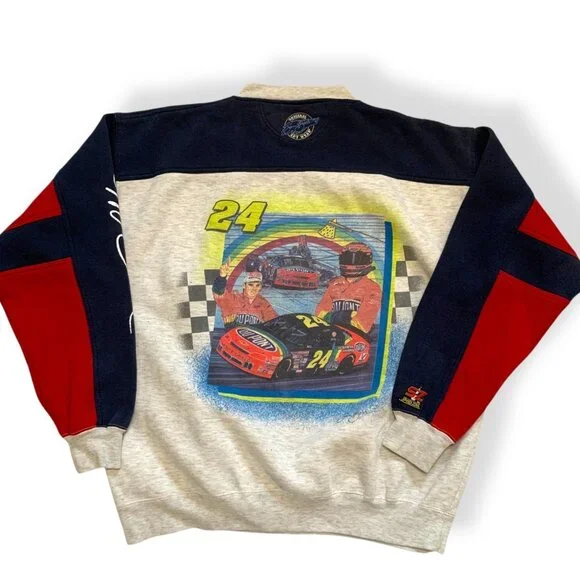 VTG‎ Jeff Gordon Speed Zone Racing Crewneck Sweatshirt XXL NASCAR Redneck